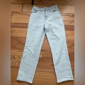 Target Universal Thread Size 4 Light wash vintage straight denim